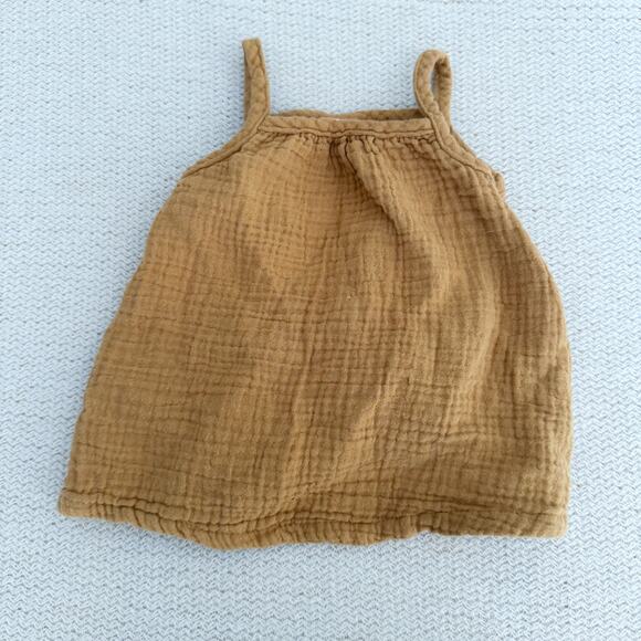 H&M Brown Muslin Cotton Tank Top + Bloomer Outfit Set - 3 Months - Picture 6 of 9